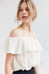 UO White off the shoulder top
