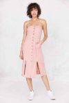 UO pink strapless dress