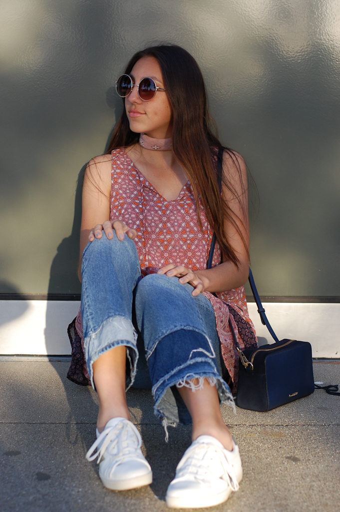 Layered dress over Jeans smile